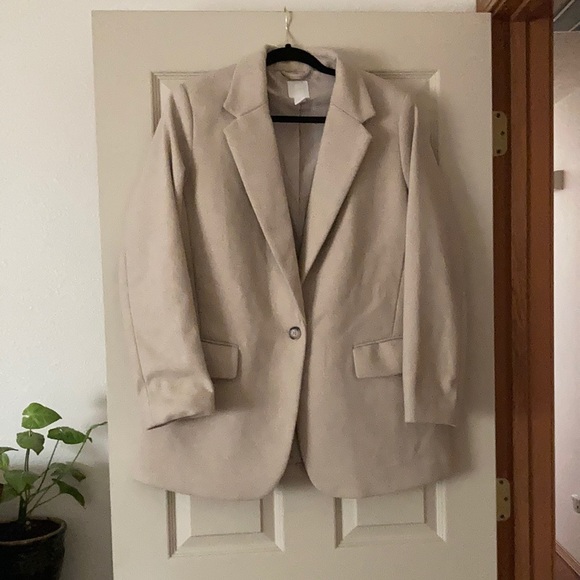H&M Wool Blend Oversized Blazer